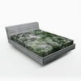 thumbnail image 1 of Ambesonne Scenery Fitted Sheet, Spring Season Jungle, Full Size, Green, 1 of 3