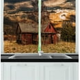 thumbnail image 1 of Ambesonne Scenery Kitchen Curtains, Horror Movie Theme, 55"x39", Multicolor, 1 of 2