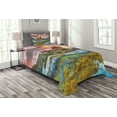 thumbnail image 1 of Ambesonne Scenery Quilted Bedspread Set 2 Pcs, Cartoon Dream Castle, Twin Size, Multicolor, 1 of 3