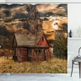 thumbnail image 1 of Ambesonne Scenery Shower Curtain, Horror Movie Theme, 69"Wx75"L, Multicolor, 1 of 5