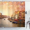 thumbnail image 1 of Ambesonne Scenery Shower Curtain, Italian Venezia Image, 69"Wx75"L, Multicolor, 1 of 3