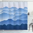 thumbnail image 1 of Ambesonne Scenery Shower Curtain, Nature Theme Silhouette, 69"Wx75"L, Blue, 1 of 5