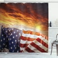 thumbnail image 1 of Ambesonne Scenery Shower Curtain, Sunset and Horizon, 69"Wx75"L, Multicolor, 1 of 3