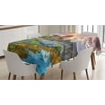 thumbnail image 1 of Ambesonne Scenery Tablecloth Rectangular Table Cover, Cartoon Dream Castle, 52"x70", Multicolor, 1 of 4