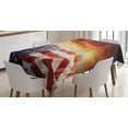 thumbnail image 1 of Ambesonne Scenery Tablecloth Rectangular Table Cover, Sunset and Horizon, 60"x84", Multicolor, 1 of 3