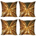 thumbnail image 1 of Ambesonne Scenery Throw Pillow Cover 4 Pack, Canadian Maple Idyllic, 24", Orange Brown, 1 of 6