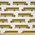 thumbnail image 1 of Ambesonne School Bus Fabric by the Yard Microfiber, Transportation Vehicle, 10 Yards, White Earth Yellow, 1 of 2