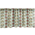 thumbnail image 1 of Ambesonne School Bus Valance Pack of 2, Pupil Going to Hall Art, 54"X12", Pale Green Multicolor, 1 of 4