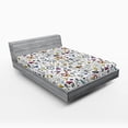 thumbnail image 1 of Ambesonne Science Fitted Sheet 2 Pcs Set, Science Laboratory, Queen, Multicolor, 1 of 3
