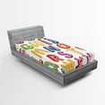 thumbnail image 1 of Ambesonne Science Fitted Sheet, 3D Letters ABC, Twin Size, Multicolor, 1 of 3
