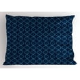 thumbnail image 1 of Ambesonne Science Pillow Sham, Chromosome Helix DNA, 26" X 20", Navy Blue Pale Blue, 1 of 2