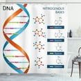 thumbnail image 1 of Ambesonne Science Shower Curtain, Biochemistry Fun, 69"Wx84"L, Multicolor, 1 of 3