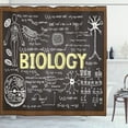 thumbnail image 1 of Ambesonne Science Shower Curtain, Biology, 69"Wx84"L, Black Brown Pale Yellow, 1 of 3