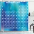 thumbnail image 1 of Ambesonne Science Shower Curtain, Chemistry Element Table, 69"Wx84"L, Pale Blue Aqua Sky, 1 of 5