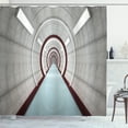 thumbnail image 1 of Ambesonne Science Shower Curtain, Futuristic Corridor, 69"Wx84"L, Grey, 1 of 5