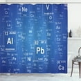 thumbnail image 1 of Ambesonne Science Shower Curtain, Tv Show Theme Chemistry, 69"Wx84"L, Blue and White, 1 of 5