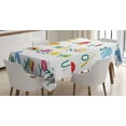 thumbnail image 1 of Ambesonne Science Tablecloth Rectangular Table Cover, Animals, 60"x84", Multicolor, 1 of 4