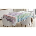 thumbnail image 1 of Ambesonne Science Tablecloth Rectangular Table Cover, Chemistry Primary Table, 52"x70", Multicolor, 1 of 4