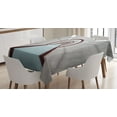 thumbnail image 1 of Ambesonne Science Tablecloth Rectangular Table Cover, Futuristic Corridor, 52"x70", Grey, 1 of 4