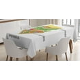 thumbnail image 1 of Ambesonne Science Tablecloth Rectangular Table Cover, Leaf Names Theme, 52"x70", Multicolor, 1 of 4