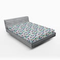 thumbnail image 1 of Ambesonne Science Theme Fitted Sheet 2 Pcs Set, Engineers Scientists, Queen, Multicolor, 1 of 3
