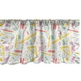 thumbnail image 1 of Ambesonne Science Window Valance, Back to Supplies, 54" X 18", Multicolor, 1 of 3
