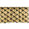 thumbnail image 1 of Ambesonne Scottie Dog Window Valance, Playing Terrier Friends, 54" X 18", Pale Yellow and Black, 1 of 5
