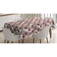 thumbnail image 1 of Ambesonne Sea Animal Tablecloth Rectangular Table Cover, Illustration of Crab, 60"x84", Ruby and Grey, 1 of 3
