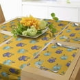 thumbnail image 1 of Ambesonne Sea Monster Table Runner & Placemats, Cartoon Style Octopus, Placemat 4 pcs + Runner 14"x90", Orange Blue Violet, 1 of 2