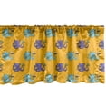 thumbnail image 1 of Ambesonne Sea Monster Window Valance, Cartoon Style Octopus, 54" X 18", Orange Blue Violet, 1 of 3