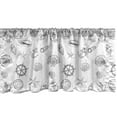thumbnail image 1 of Ambesonne Sea Shells Window Valance, Nautical Pattern, 54" X 12", White and Charcoal Grey, 1 of 3