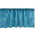 thumbnail image 1 of Ambesonne Sea Valance Pack of 2, Unusual Waves Ocean River Art, 42"X12", Pale Blue Turquoise, 1 of 3