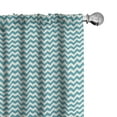 thumbnail image 1 of Ambesonne Seafoam Window Curtains, Abstract Chevron Lines, Each 28" W x 63" L, Beige Seafoam, 1 of 4