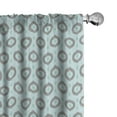 thumbnail image 1 of Ambesonne Seafoam Window Curtains, Ikat Style Pattern, Each 28" W x 63" L, Seafoam Sea Green Taupe, 1 of 5