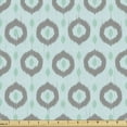 thumbnail image 1 of Ambesonne Seafoam Fabric by the Yard Upholstery, Ikat Style Pattern, 2 Yards, Seafoam Sea Green Taupe, 1 of 1