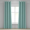 thumbnail image 1 of Ambesonne Seafoam Grommet Curtain, Cherry and Flowers, 50" x 120", Sea Green Dark Coral, 1 of 6