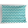 thumbnail image 1 of Ambesonne Seafoam Pillow Sham, Abstract Chevron Lines, 36" X 20", Beige Seafoam, 1 of 2