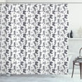 thumbnail image 1 of Ambesonne Seahorse Shower Curtain, Tropical Underwater, 69"Wx75"L, Indigo and White, 1 of 3