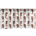 thumbnail image 1 of Ambesonne Seahorse Window Valance, Pattern in Watercolors, 54" X 12", Grey and Red, 1 of 5