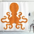 thumbnail image 1 of Ambesonne Sealife Shower Curtain, Octopus Marine Mosters, 69"Wx75"L, Orange, 1 of 3