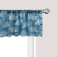 thumbnail image 1 of Ambesonne Seashells Window Valance, Nautical Creative Shells, 54" X 18", Dark Turquoise Pale Blue, 1 of 5