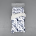 thumbnail image 1 of Ambesonne Shabby Flora Bedding Set 3 Pcs, Garden Spring Roses, Twin XL, Blue Grey and White, 1 of 3