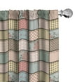 thumbnail image 1 of Ambesonne Shabby Flora Curtains, Square Pieces Tile, Pair of 28"x84", Multicolor, 1 of 5
