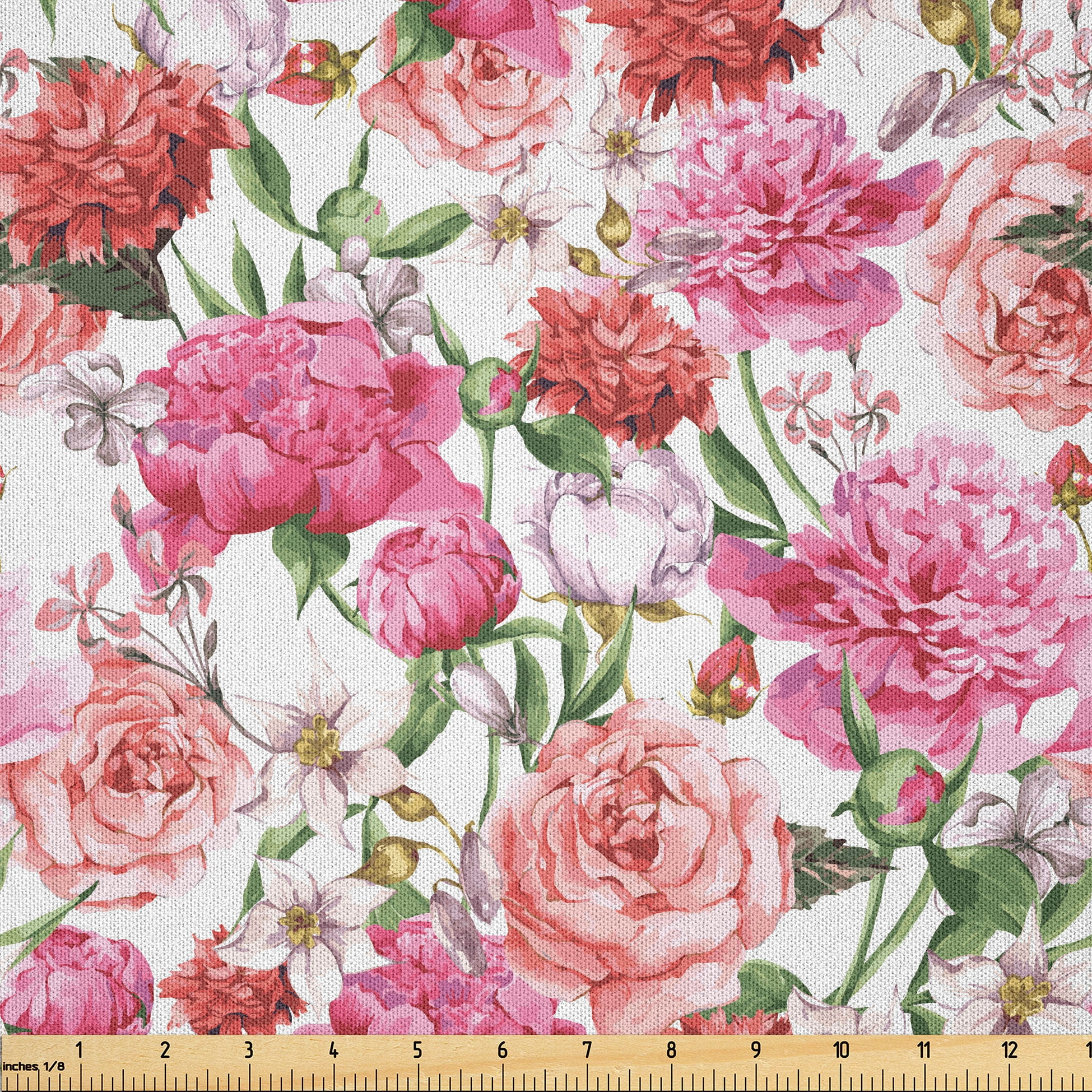 ABAKUHAUS shabby Flora Dekbedovertrekset, Spring Garden Roses