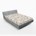 thumbnail image 1 of Ambesonne Shabby Flora Fitted Sheet, English Garden Plant, Full Size, Multicolor, 1 of 3
