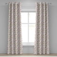 thumbnail image 1 of Ambesonne Shabby Flora Grommet Curtain, Nature Blossom Buds, 50" x 72", Pink White and Green, 1 of 6
