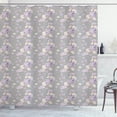 thumbnail image 1 of Ambesonne Shabby Flora Shower Curtain, Flowers Retro Spring, 69"Wx70"L, Dust Cream, 1 of 4