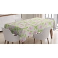 thumbnail image 1 of Ambesonne Shabby Flora Tablecloth Rectangular Table Cover, Spring Yard Pastel, 60"x90", Pale Pink Pale Green, 1 of 4
