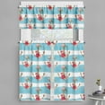 thumbnail image 1 of Ambesonne Shabby Flora Valance & Curtain, Anchors and Roses, 55"x36", Multicolor, 1 of 6