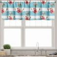 thumbnail image 1 of Ambesonne Shabby Flora Window Valance, Anchors and Roses, 54" X 12", Multicolor, 1 of 3